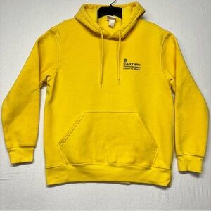 H&M Hoodie Pull Over Yellow Size M Cotton Men's